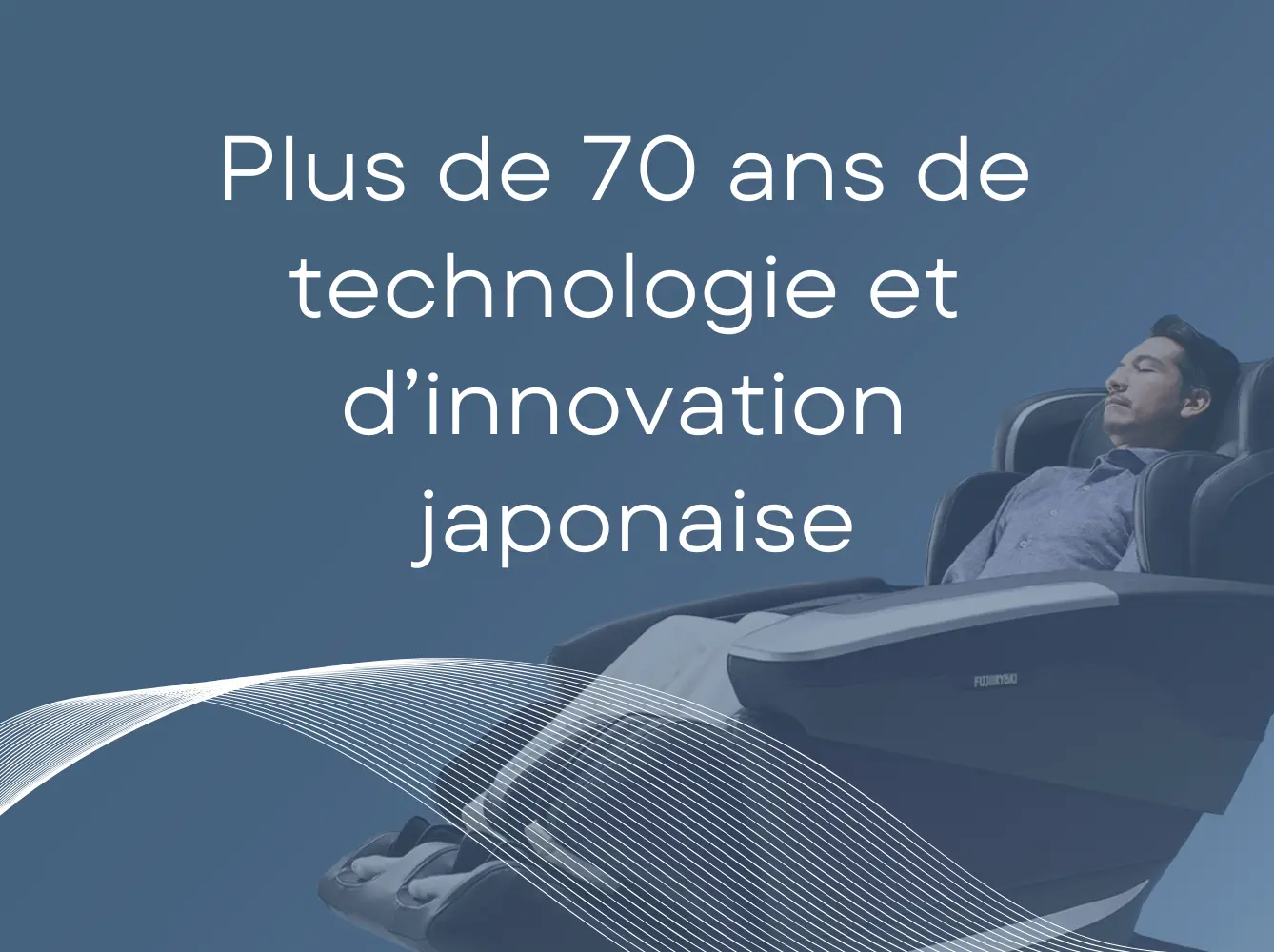 Fauteuil de massage Fujiiryoki JP4000, technologie 5D avancée pour une relaxation totale et un soulagement musculaire.